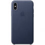 Оригінал Apple шкіряний футляр для iPhone XS - синя прозора