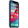 Оригінал Apple шкіряний футляр для iPhone XS - синя прозора