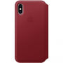 Оригінал Apple Folio шкіряний футляр для iPhone XS - червоний