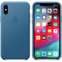 Оригінал Apple шкіряний футляр для iPhone XS - синьо-сірий