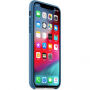 Оригінал Apple шкіряний футляр для iPhone XS - синьо-сірий