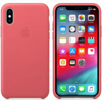 Оригінал Apple шкіряний футляр для iPhone XS - рожевий