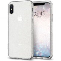 Spigen Liquid Crystal Glitter панель для iPhone XS / X - прозора