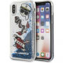 Karl Lagerfeld Karl Captain Carl Liquid Glitter чохол для iPhone X - синій