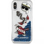 Karl Lagerfeld Karl Captain Carl Liquid Glitter чохол для iPhone X - синій