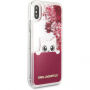Karl Lagerfeld Peek a Boo Liquid Glitter чохол для iPhone X - червоний