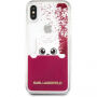 Karl Lagerfeld Peek a Boo Liquid Glitter чохол для iPhone X - червоний