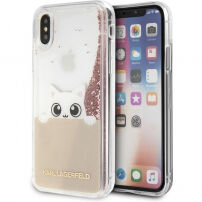 Karl Lagerfeld Peek a Boo Glitter чохол для iPhone X - золотий