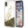 Karl Lagerfeld Karl Signature Liquid Glitter чохол для iPhone X - золотий