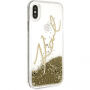 Karl Lagerfeld Karl Signature Liquid Glitter чохол для iPhone X - золотий