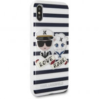 Karl Lagerfeld Sailor Stripes чохол iPhone X - чорний