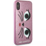 Karl Lagerfeld Karl and Choupette чохол для iPhone X - рожева