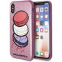 Karl Lagerfeld Paris Glitter чохол для iPhone X - рожева