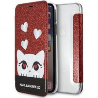 Karl Lagerfeld Valentines Choupette Book чохол для iPhone X - червоний