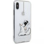 Karl Lagerfeld футляр для iPhone X - прозорий