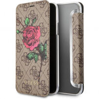 Guess 4G Flower Desire Book футляр для iPhone X - коричневий