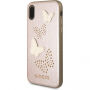 Guess Studs and Sparkle футляр для iPhone X - рожево-золотий