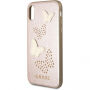 Guess Studs and Sparkle футляр для iPhone X - рожево-золотий