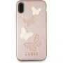Guess Studs and Sparkle футляр для iPhone X - рожево-золотий