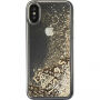 Guess Liquid Glitter футляр для iPhone X - золотий