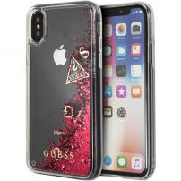 Guess Liquid Glitter футляр для iPhone X - червоний