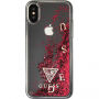 Guess Liquid Glitter футляр для iPhone X - червоний