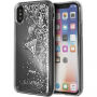 Guess Liquid Glitter футляр для iPhone X - срібна
