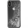 Guess Liquid Glitter футляр для iPhone X - срібна