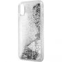 Guess Liquid Glitter футляр для iPhone X - срібна