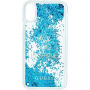 Guess Liquid Glitter нижній чохол для iPhone X - синій