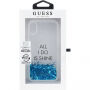Guess Liquid Glitter нижній чохол для iPhone X - синій