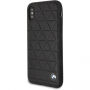 BMW Hexagon Hard шкіряний футляр для iPhone X - чорний