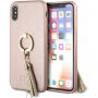 Guess Saffiano Ring футляр для iPhone X - рожева