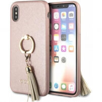 Guess Saffiano Ring футляр для iPhone X - рожева