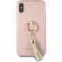 Guess Saffiano Ring футляр для iPhone X - рожева