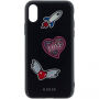Guess Iconic футляр для iPhone X - чорний