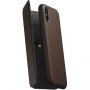 Nomad Folio Leather Tri-Fold чохол для Apple iPhone XS / X - коричневий
