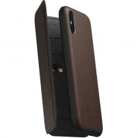 Nomad Folio Leather Tri-Fold чохол для Apple iPhone XS / X - коричневий