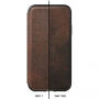 Nomad Folio Leather Tri-Fold чохол для Apple iPhone XS / X - коричневий