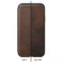 Nomad Folio Leather Tri-Fold чохол для Apple iPhone XS Max - коричневий
