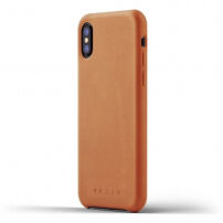 Mujjo Full Leather панель для Apple iPhone X - жовто-коричнева