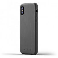 Mujjo Full Leather панель для Apple iPhone X - сірий