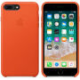 Оригінал Apple шкіряний футляр для iPhone 8 Plus / 7 Plus - оранжевий