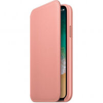 Оригінал Apple Folio шкіряний футляр для iPhone X - блідий розовий
