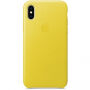 Оригінал Apple шкіряний футляр для iPhone X - жовтий
