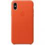 Оригінал Apple шкіряний футляр для iPhone X - оранжевий