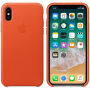 Оригінал Apple шкіряний футляр для iPhone X - оранжевий