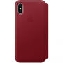 Оригінал Apple Folio шкіряний футляр для iPhone X -червона