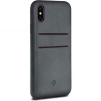 Twelve South Relaxed Leather Clip шкіряний чохол для iPhone X - сірий