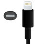 USB-A / Lightning кабель для синхронізації та зарядки для iPhone / iPad / iPod / AirPods - 2 м - чорний
